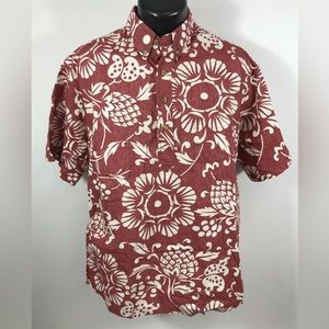 Men Vacation Shirt Kahala Hawaiian Shirt SZ L 100% Cotton Pullover
